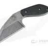 Trash Panda Knives F Off Stonewashed CPM-3V Grooved Carbon Fiber Fixed Blade Knife 4654