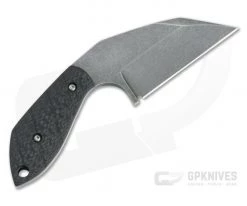 Trash Panda Knives F Off Stonewashed CPM-3V Grooved Carbon Fiber Fixed Blade Knife 4654 -Default Template 4 4654 3