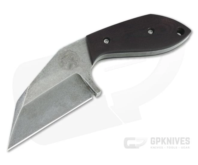 Trash Panda Knives F Off Stonewashed CPM-3V Red Micarta Fixed Blade Knife 4655 1 Trash Panda Knives F Off Stonewashed CPM-3V Red Micarta Fixed Blade Knife 4655