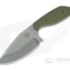 Trash Panda Knives Panda-1 Stonewashed CPM-3V Green G10 Fixed Blade Knife 4659
