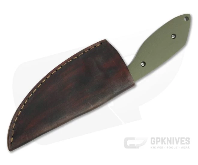 Trash Panda Knives Panda-1 Stonewashed CPM-3V Green G10 Fixed Blade Knife 4659 2 Trash Panda Knives Panda-1 Stonewashed CPM-3V Green G10 Fixed Blade Knife 4659 - Image 2