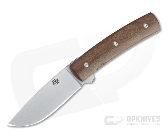 Brad Zinker FR LLF Stonewashed CPM-154 Crosscut Natural Micarta Liner Lock Flipper 4712 1 Brad Zinker FR LLF Stonewashed CPM-154 Crosscut Natural Micarta Liner Lock Flipper 4712