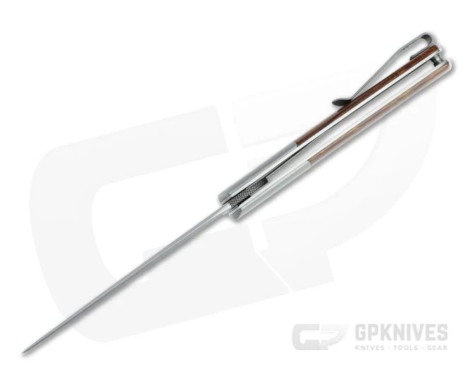 Brad Zinker Urban Trapper Front Flipper LLF Stonewashed CPM-154 Bolstered Desert Ironwood Folder 4714 3 Brad Zinker Urban Trapper Front Flipper LLF Stonewashed CPM-154 Bolstered Desert Ironwood Folder 4714 - Image 3