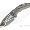 Heretic Custom Medusa Tanto Bakers Forge Damascus Frag DLC Titanium Automatic Knife 4729