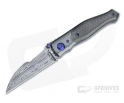 Alan Folts U/W #2 Damasteel Wharncliffe Zirconium Bolstered Carbon Fiber Folder 4748