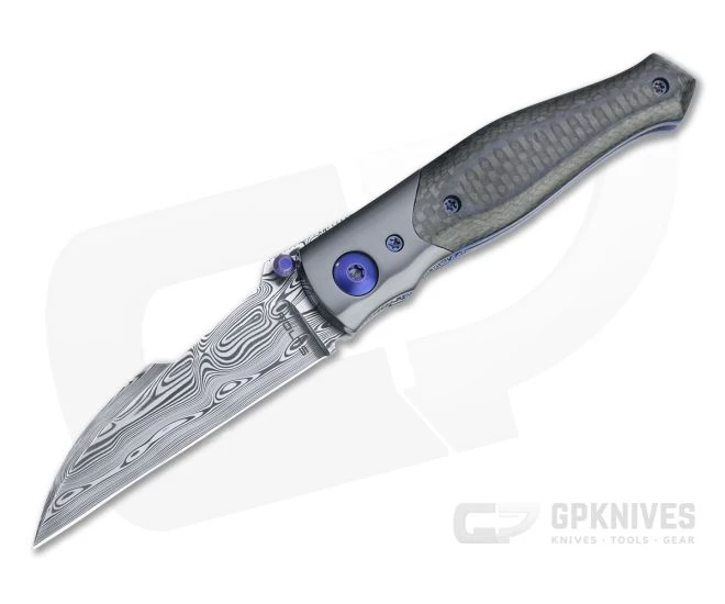 Alan Folts U/W #2 Damasteel Wharncliffe Zirconium Bolstered Carbon Fiber Folder 4748 1 Alan Folts U/W #2 Damasteel Wharncliffe Zirconium Bolstered Carbon Fiber Folder 4748