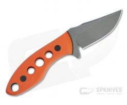 Tom Krein Custom Tusk Bowie Acid Washed XHP Speed Hole Orange G10 Fixed Blade -Default Template 4 4802 3
