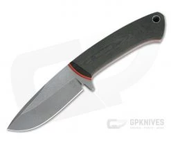 Tom Krein Custom TK-5 Magnum Hunter Acid Washed Nitro-V Green Linen Micarta Fixed Blade