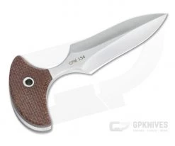 Mike Irie Version 2 Push Dagger CPM-154 Brown Burlap Micarta Fixed Blade 4809 -Default Template 4 4809 3