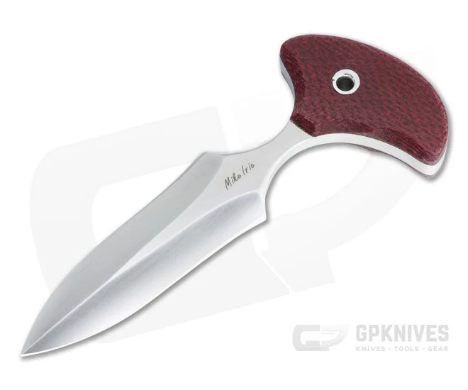 Mike Irie Version 2 Push Dagger CPM-154 Red Burlap Micarta Fixed Blade 4810 1 Mike Irie Version 2 Push Dagger CPM-154 Red Burlap Micarta Fixed Blade 4810