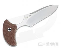 Mike Irie Custom Version 3 Push Dagger CPM-154 Brown Burlap Micarta Fixed Blade 4815 -Default Template 4 4815 3