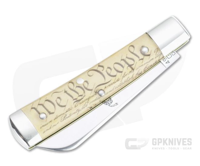 Tidioute Cutlery #49 Freedom Blem A Sheepsfoot Jack Flag Acrylic Slip Joint 493121 2 Tidioute Cutlery #49 Freedom Blem A Sheepsfoot Jack Flag Acrylic Slip Joint 493121 - Image 2