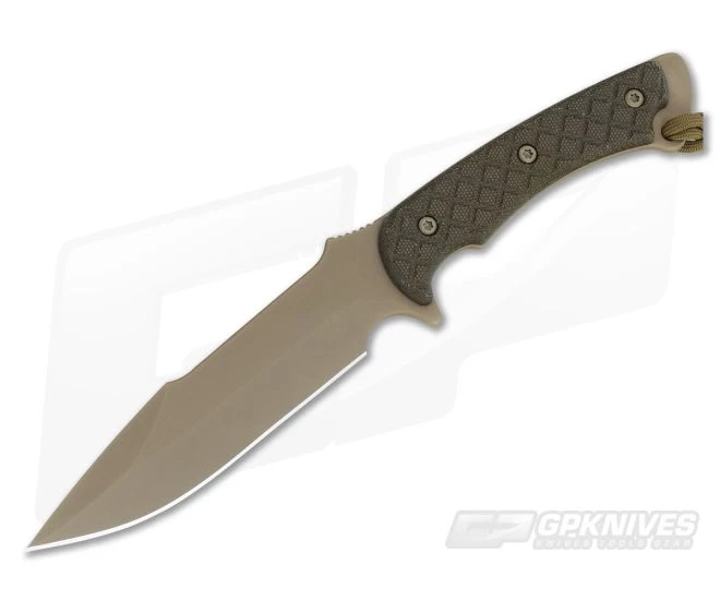 Spartan Blades Horkos FDE S35VN Green Micarta Tan MOLLE 1 Spartan Blades Horkos FDE S35VN Green Micarta Tan MOLLE