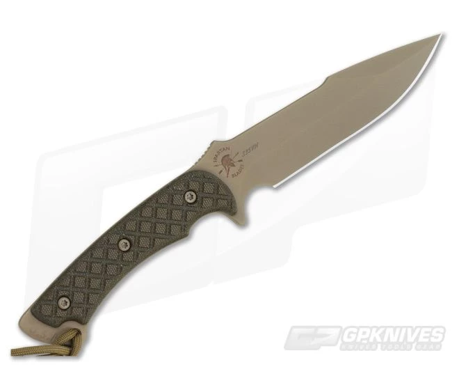 Spartan Blades Horkos FDE S35VN Green Micarta Tan MOLLE 3 Spartan Blades Horkos FDE S35VN Green Micarta Tan MOLLE - Image 3
