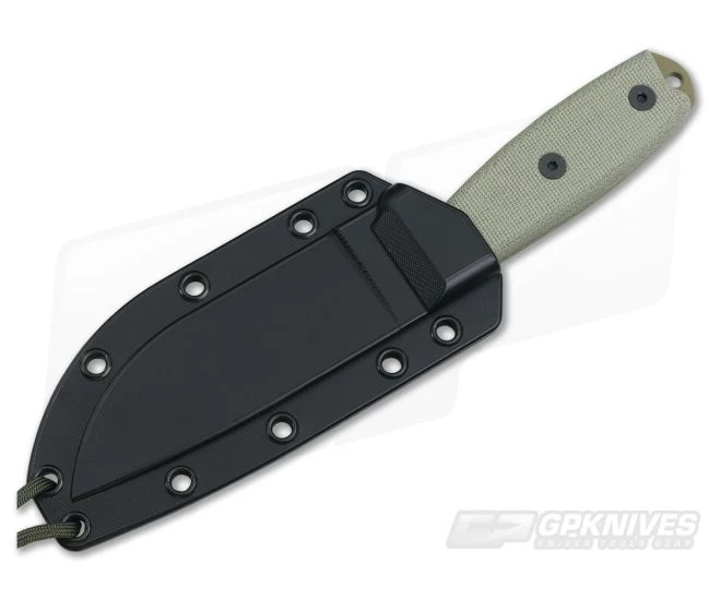 ESEE 4 Plain Edge with MOLLE Back Dark Earth Blade 2 ESEE 4 Plain Edge with MOLLE Back Dark Earth Blade - Image 2