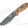 ESEE 4 OD Green Blade 3D Natural Canvas Micarta Handles Fixed Blade 4POD-011