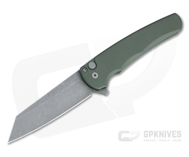 Protech Malibu Flipper Reverse Tanto GPK Exclusive Acid Wash 20CV Smooth Green Folder 5201-AW-GRN 1 Protech Malibu Flipper Reverse Tanto GPK Exclusive Acid Wash 20CV Smooth Green Folder 5201-AW-GRN