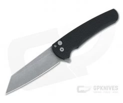 Protech Malibu Flipper Reverse Tanto GPK Exclusive Acid Wash 20CV Textured Black Folder 5205-AW