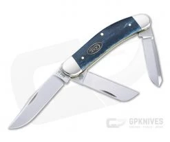Case Sowbelly Smooth Mediterranean Blue Bone Slip Joint Knife 52806