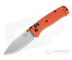 Benchmade Mini Bugout Orange Grivory S30V Drop Point AXIS Lock Folder 533