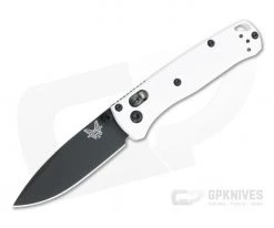 Benchmade Mini Bugout White Grivory Black S30V Drop Point AXIS Lock Folder 533BK-1