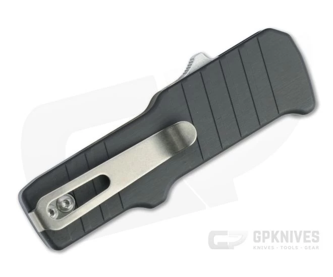 HK Micro Incursion Clip Point Tumbled 154CM Gray Aluminum CA Legal OTF Automatic 54032 2 HK Micro Incursion Clip Point Tumbled 154CM Gray Aluminum CA Legal OTF Automatic 54032 - Image 2