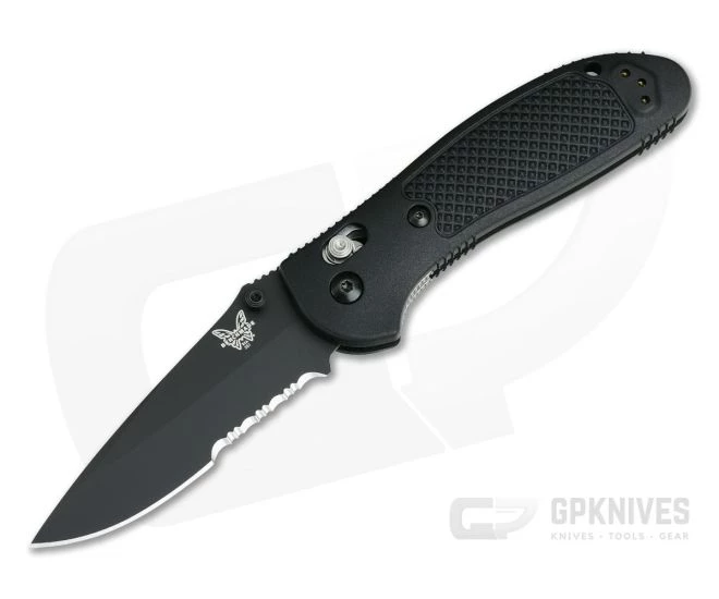 Benchmade 551SBK-S30V Griptilian Drop Point Black Serrated 1 Benchmade 551SBK-S30V Griptilian Drop Point Black Serrated