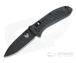 Benchmade Mini Presidio II Manual Black CF-Elite Black Plain S30V AXIS Lock Folder 575BK-1