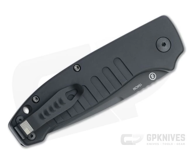 Hogue Ballista I Tanto Part Serrated PVD 154CM Black Aluminum Button Lock Automatic Folder 64120 2 Hogue Ballista I Tanto Part Serrated PVD 154CM Black Aluminum Button Lock Automatic Folder 64120 - Image 2