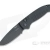 Hogue Ballista I Drop Point PVD 154CM Black Aluminum Button Lock Automatic Folder 64130