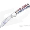 Case Mini Copperlock Star Spangled Natural Bone Back Lock Folder 64141