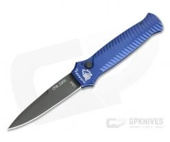 Piranha P7 Miniguard Tactical PVD S30V Blue Button Lock Automatic