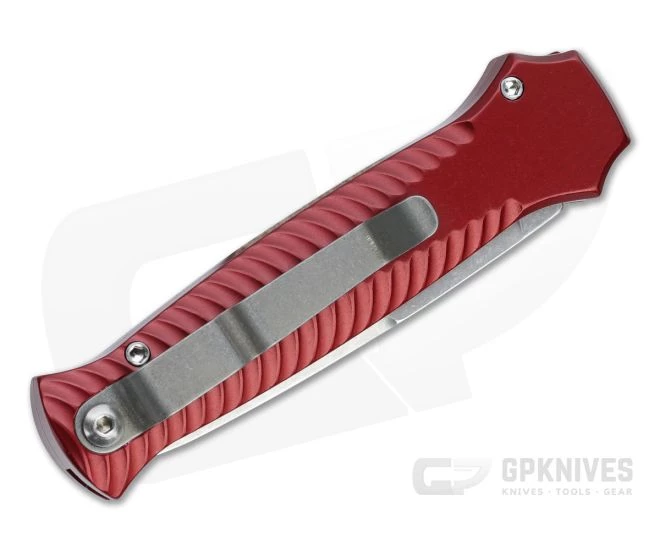 Piranha P7 Miniguard Stonewashed S30V Red Button Lock Automatic 2 Piranha P7 Miniguard Stonewashed S30V Red Button Lock Automatic - Image 2