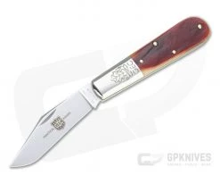 Great Eastern Cutlery #86 2AB Two Acorn Barlow Rust Orange Natural Bone Slip Joint 861121
