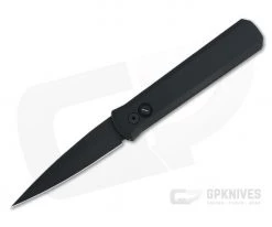 Protech Godfather Operator Sterile Solid Black Tritium Push Button Automatic 921-OPERATOR