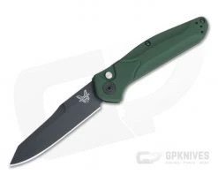 Benchmade 9400BK Osborne Auto Green Aluminum Black S30V Button Lock Automatic