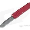 Guardian Tactical Recon-035 Red Stonewashed Elmax Tanto OTF Automatic 94521-RED