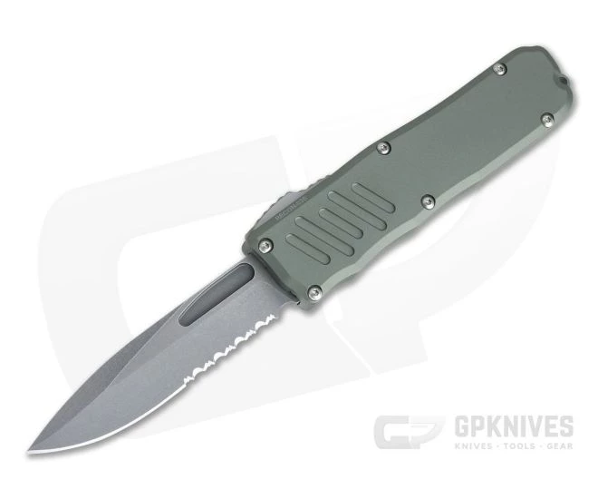 Guardian Tactical Recon-035 OD Green Stonewashed Elmax Serrated Single Edge D/A OTF Automatic 98512 1 Guardian Tactical Recon-035 OD Green Stonewashed Elmax Serrated Single Edge D/A OTF Automatic 98512