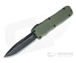 Guardian Tactical Recon-035 OD Green Dark Stonewashed Elmax Single Edge D/A OTF Automatic 98611