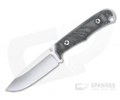 Chris Reeve Backpacker Stonewashed Blade Black Canvas Micarta Fixed Blade