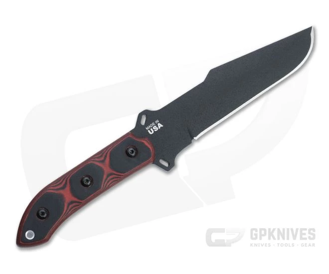 TOPS Black Heat Black 1095 Red and Black G10 Tactical Fixed Blade BLKHT-01 3 TOPS Black Heat Black 1095 Red and Black G10 Tactical Fixed Blade BLKHT-01 - Image 3