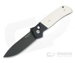 Protech X Terzuola ATCF Automatic Tuxedo Black DLC Magnacut Ivory Micarta Folder BT2752