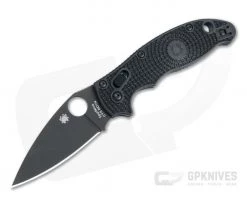 Spyderco Manix 2 Lightweight CQI DLC BD1N Black FRCP Folder C101PBBK2