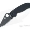 Spyderco Para 3 CQI DLC Plain Edge S45VN Black G10 Compression Lock Folder C223GPBK