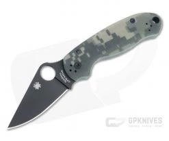 Spyderco Para 3 CQI Black DLC S45VN Camo G10 Compression Lock Folder C223GPCMOBK