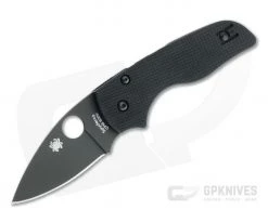 Spyderco Lil Native CQI DLC Plain S30V Black G10 Compression Lock Folder C230GPBBK