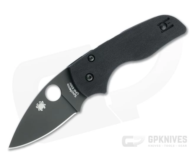 Spyderco Lil Native CQI DLC Plain S30V Black G10 Compression Lock Folder C230GPBBK 1 Spyderco Lil Native CQI DLC Plain S30V Black G10 Compression Lock Folder C230GPBBK