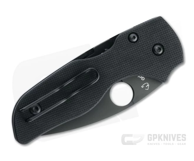 Spyderco Lil Native CQI DLC Plain S30V Black G10 Compression Lock Folder C230GPBBK 2 Spyderco Lil Native CQI DLC Plain S30V Black G10 Compression Lock Folder C230GPBBK - Image 2