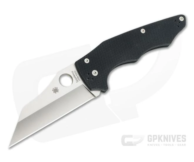 Spyderco YoJumbo Satin S30V Coarse Black G10 Compression Lock Folder C253GP 1 Spyderco YoJumbo Satin S30V Coarse Black G10 Compression Lock Folder C253GP