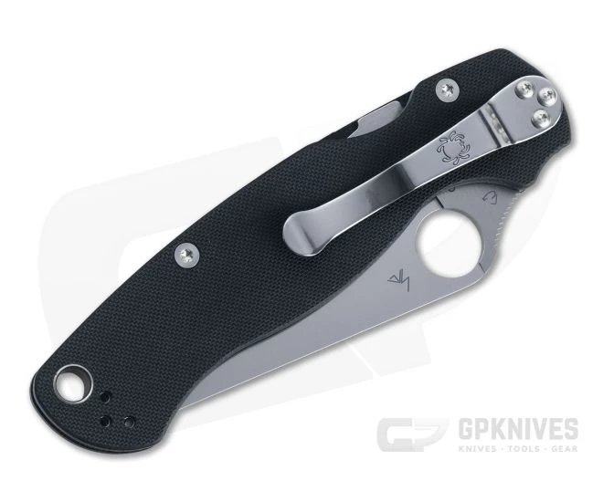 Spyderco ParaMilitary 2 Satin Fully Serrated S45VN Black G10 CQI Compression Lock Folder 2 Spyderco ParaMilitary 2 Satin Fully Serrated S45VN Black G10 CQI Compression Lock Folder - Image 2